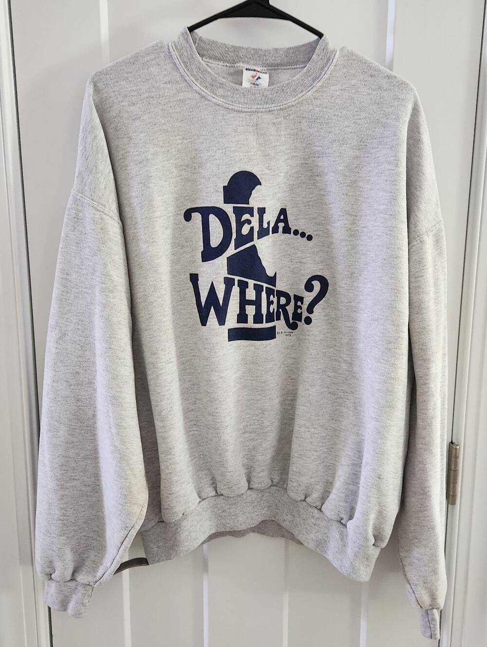 Vtg Jerzees Dela..Where? Sweatshirt